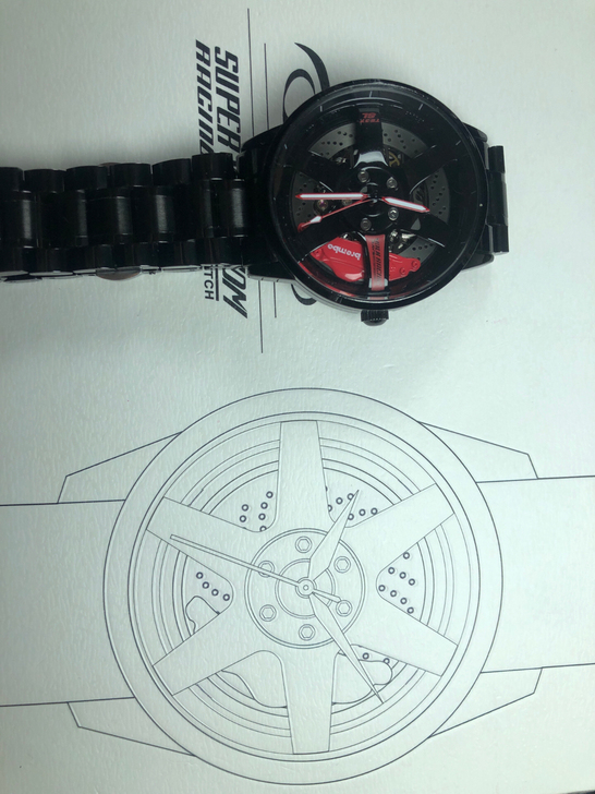 正品 出手超跑轮毂手表机械表全自动机械表进...