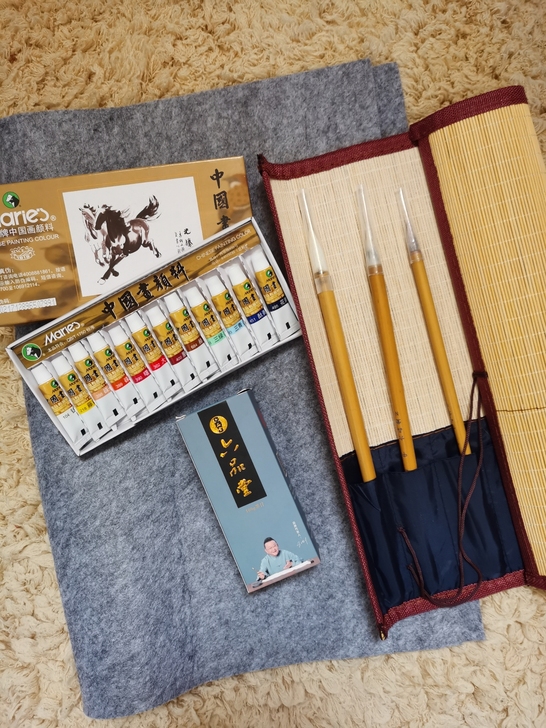 书法国画用品，除毛笔用过其他都是全新