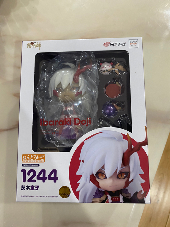 阴阳师yys全新的茨木童子手办，抽奖抽到的...