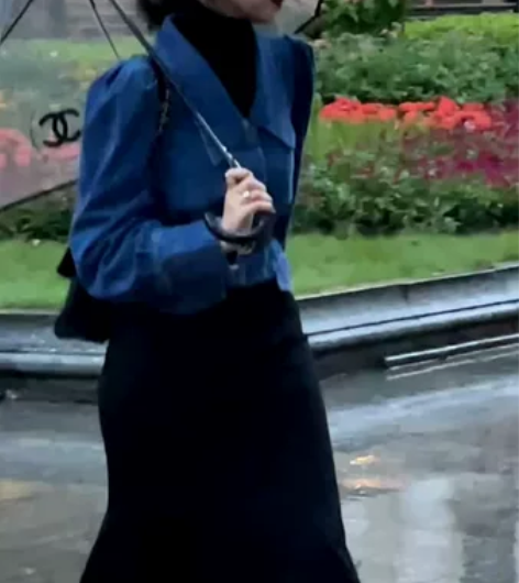 EIA一尧复古牛仔港风套装 l码(带腰带)...