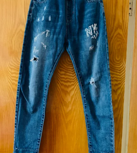 乔克叔叔 儿童牛仔裤，可翻边穿，休闲好看，...