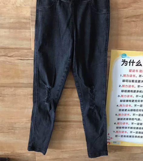 CALZEDONIA女士黑色铅笔裤，小脚裤...