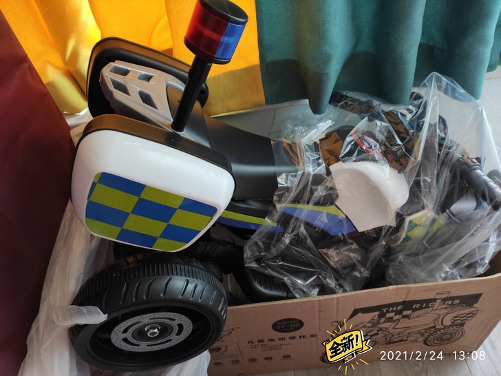 全新电动摩托车,买成500多,回来发现要大...