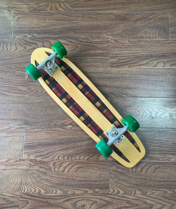 鱼板复古玻纤滑板小鱼板刷街代步通勤冲浪