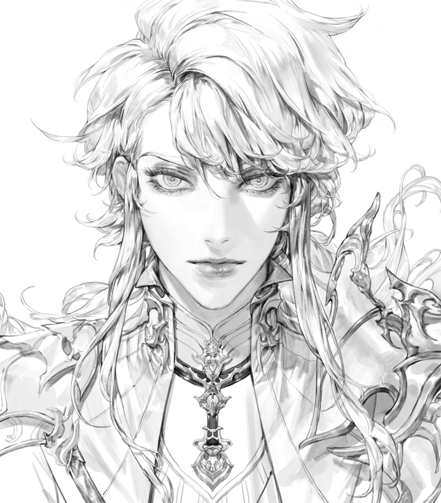 过目难忘！在看见线稿的时候就已经被征服了（...