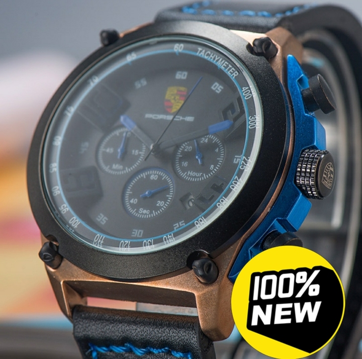 全新 保时捷手表 经典卡宴款午夜蓝 颜值高...