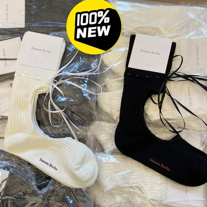 全新Simone Rocha女士缎带缀饰镂...