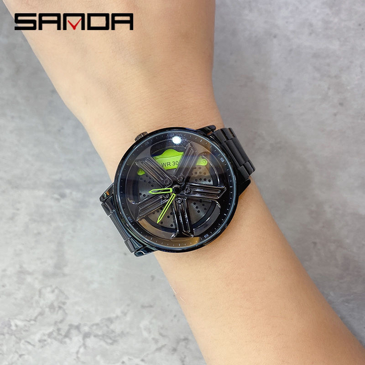 刀锋时来运转手表男可旋转te37轮毂卡钳非...