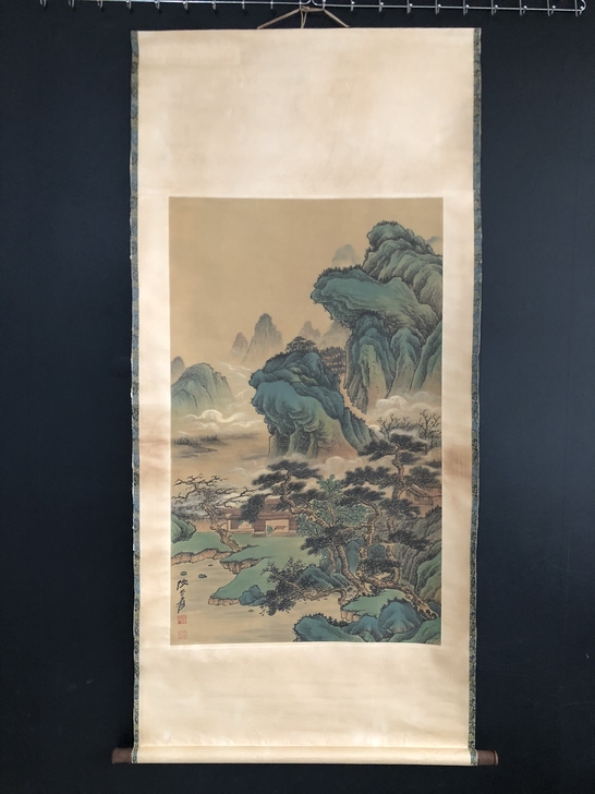 古玩收藏处理名人名家字画【张大千】崎天奇川...