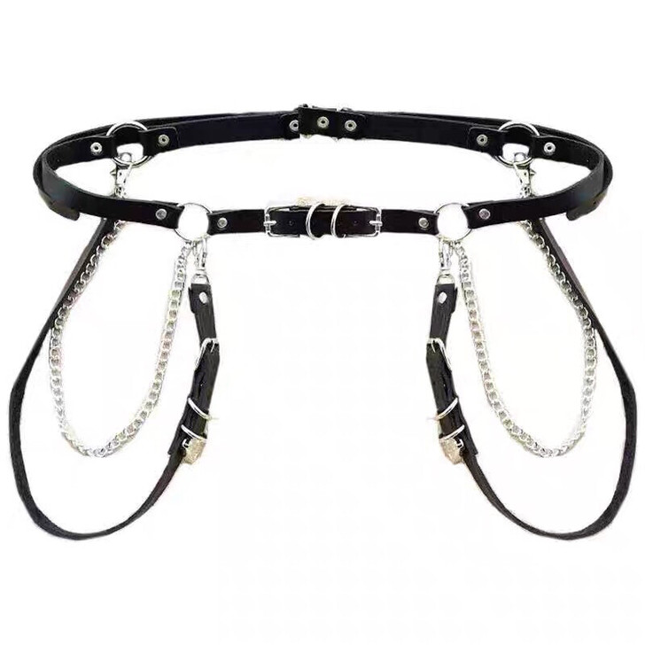 布丁熊原创jk 制服裙链条 装饰腰带 就带...