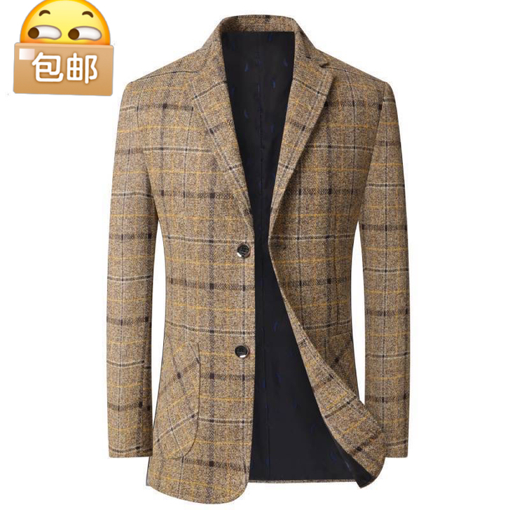 全新清仓包邮， 西装春秋羊毛呢外套中老年男...