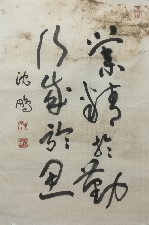 沈鹏，书法68*45都是以前收来的