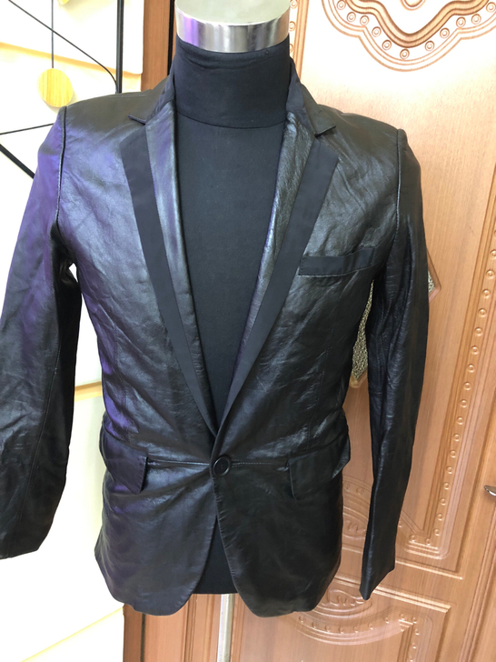 小码男士真皮西服