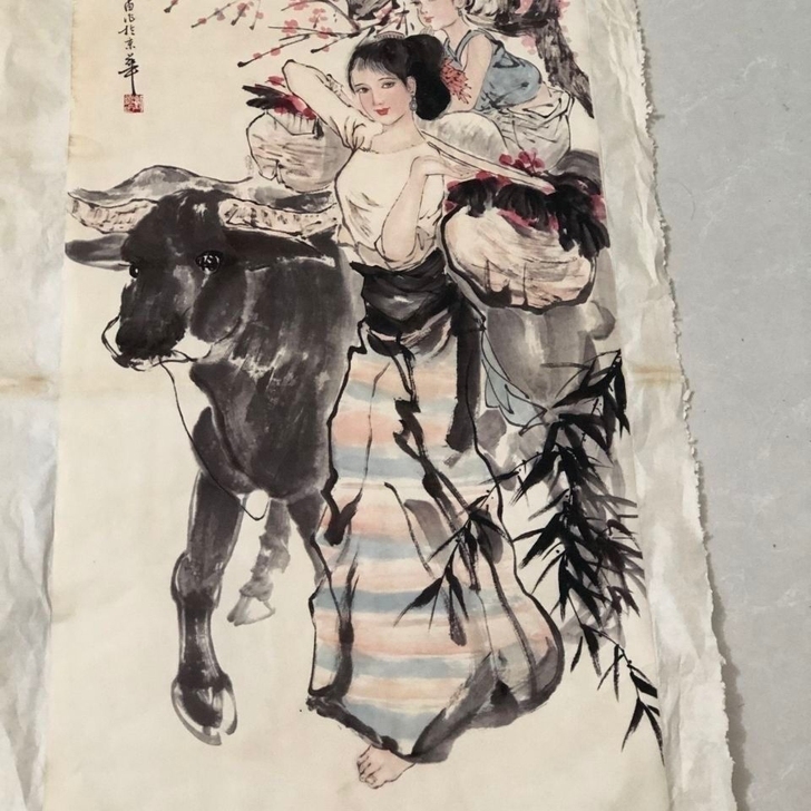 画廊停业了转让精美字画1幅低价低价快来抢购...