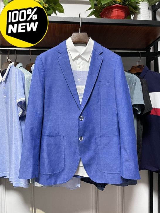 全新男士西服秋季上衣亚麻西服