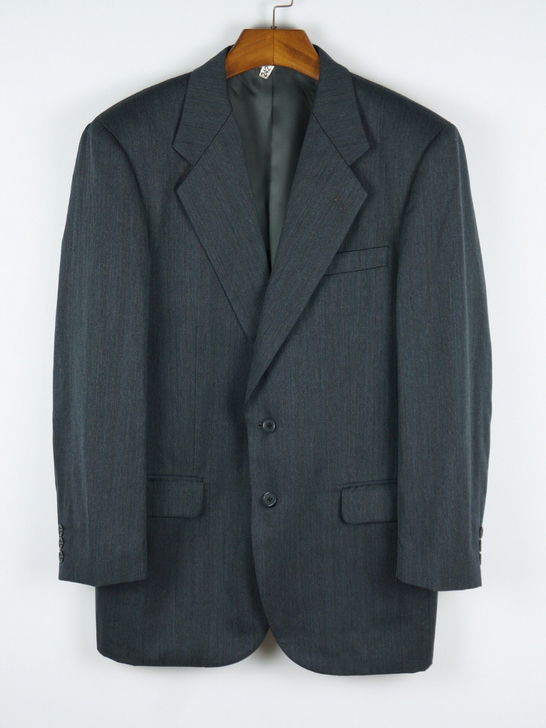 灰色羊毛西服单西男 日本制休闲西装外套质量...