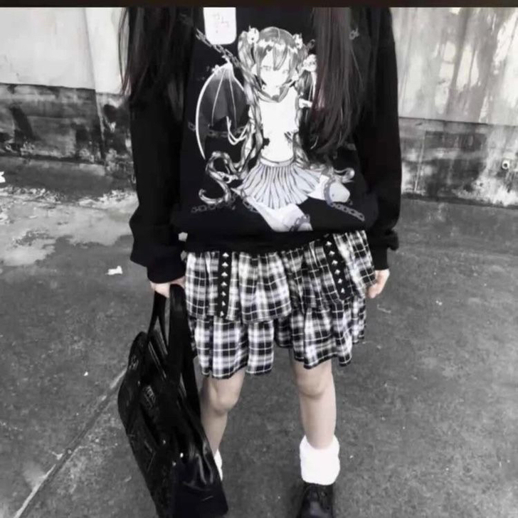 暗黑系原宿风蛋糕裙