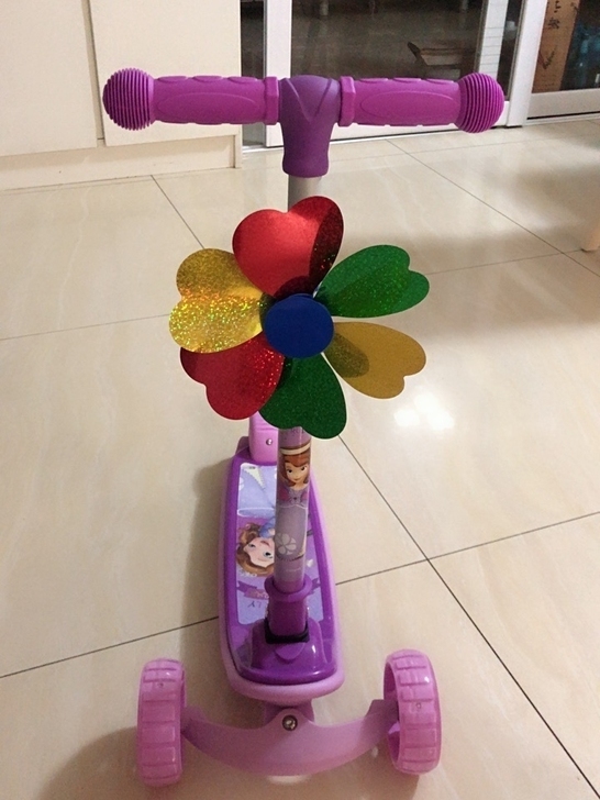 全新迪士尼儿童滑板车公主女小孩幼儿单脚踏板...