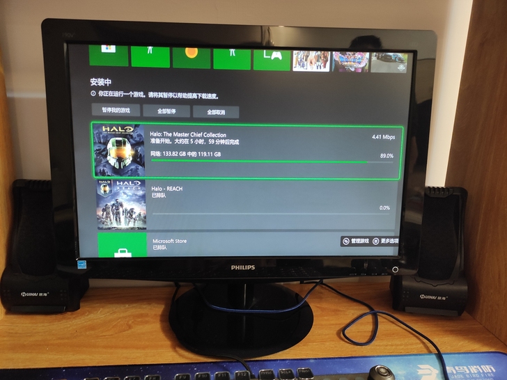 19寸飞利浦190v3l显示器，自家用的，...