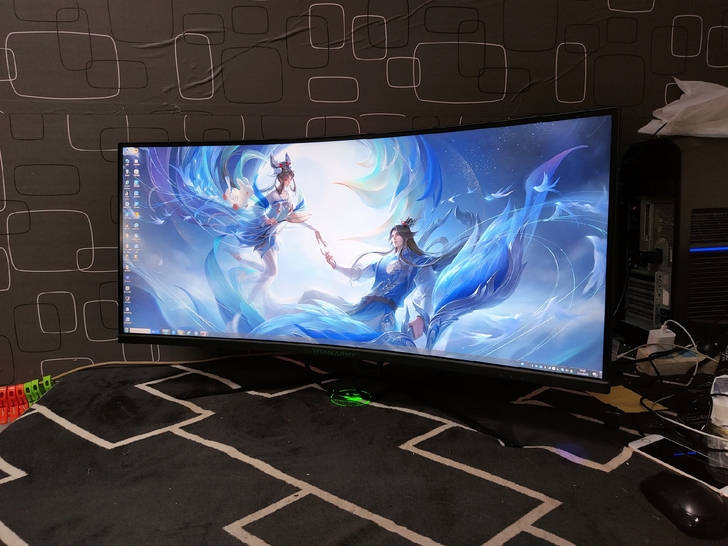 电脑显示器24寸曲面显示器 24寸电脑液晶...