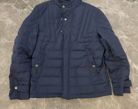 男士藏蓝色休闲羽绒服，尺码180特价包邮 ...