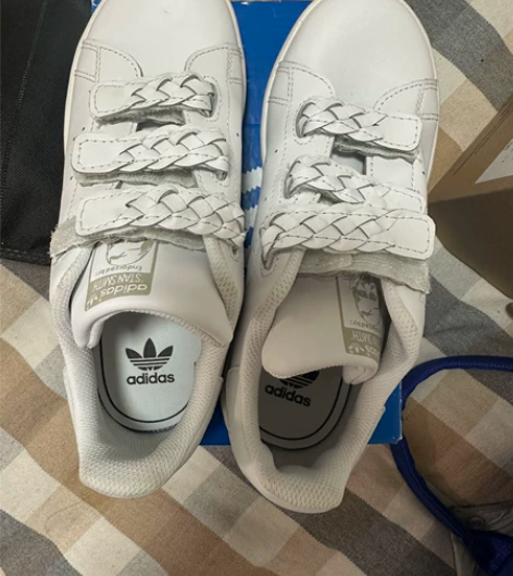 全新adidas女童 小白鞋 34码 ...