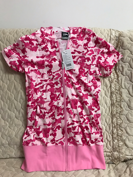 安踏女短袖针织运动上衣L码