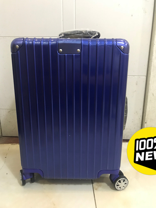 网易20寸行李箱铝框箱，蓝色全新
