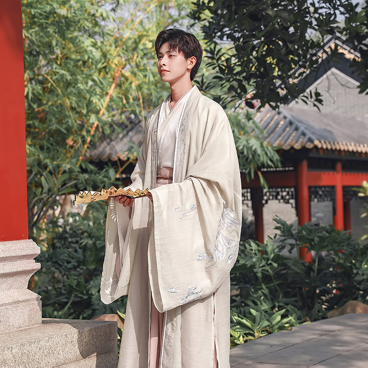 中国风春季汉服男古风男士仙气飘逸正版原创非...