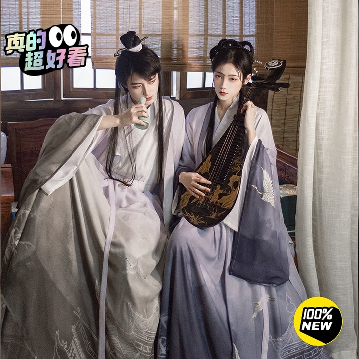 【亏本清仓】汉服男女同款黄鹤楼原创汉服魏晋...