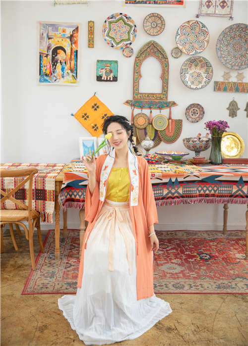 【出】杉梅原创汉服【时令】明制合领衫女半袖...