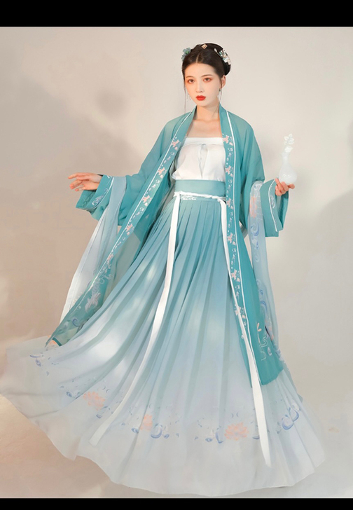 劲合【听夏】正品原创宋制三件套齐腰襦裙6米...