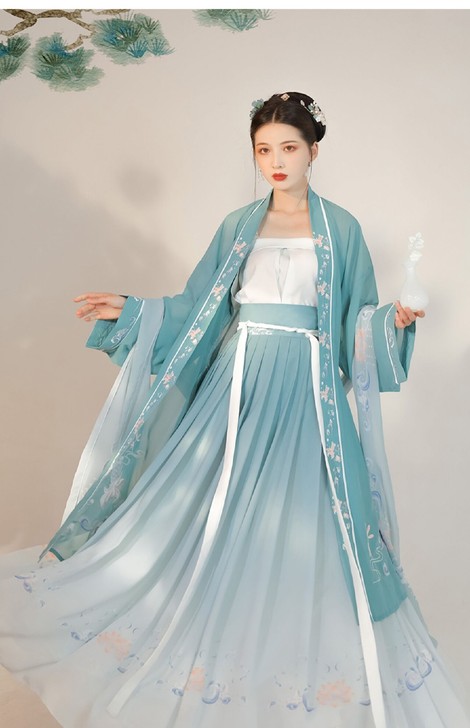 劲合【听夏】正品原创宋制三件套齐腰襦裙6米...