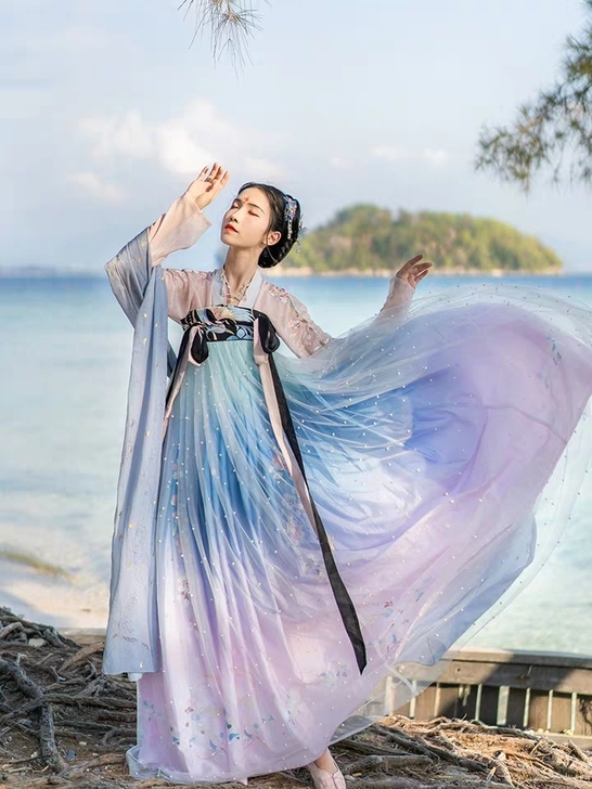 【套装价】汉尚华莲槐安齐胸套装汉服女夏中国...