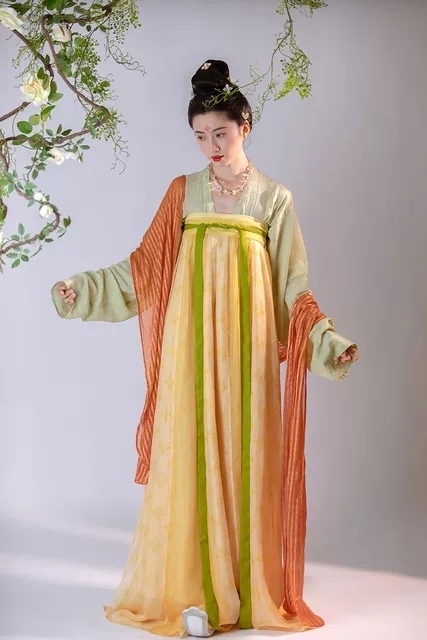 乔织 长安花唐制齐胸衫裙套