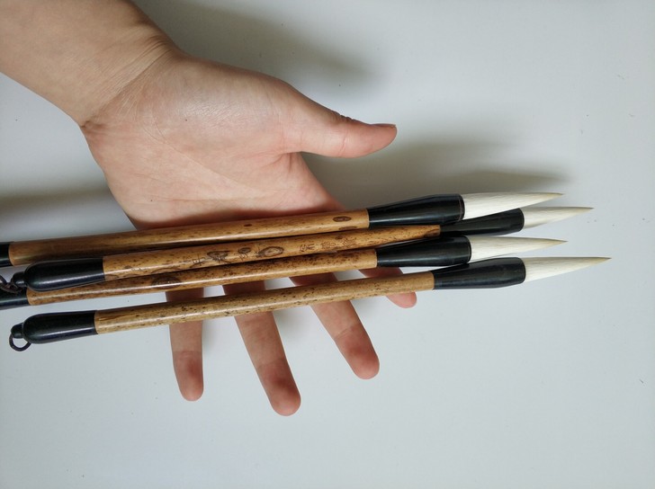 羊毫大楷长峰毛笔2支28.8包邮