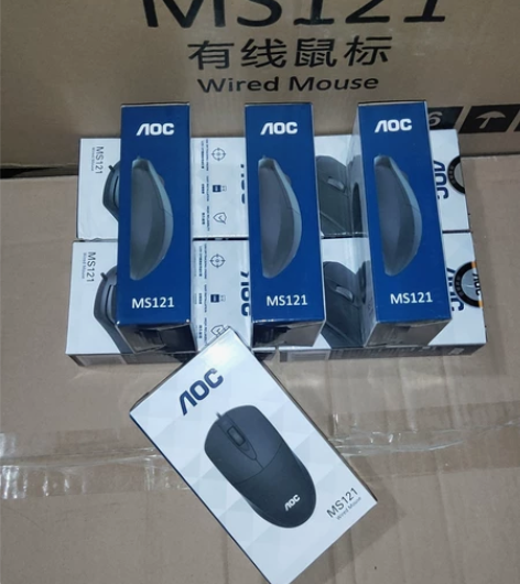 全新aoc ms121有线鼠标笔记本电脑U...