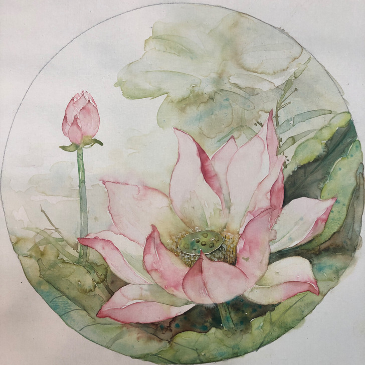 作品种类：布面水彩