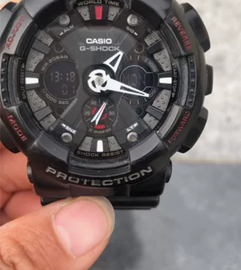 卡西欧手表 ga-120有划痕 实拍 感兴...