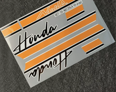 适用于本田NS125LA踏板车贴纸新大洲摩...