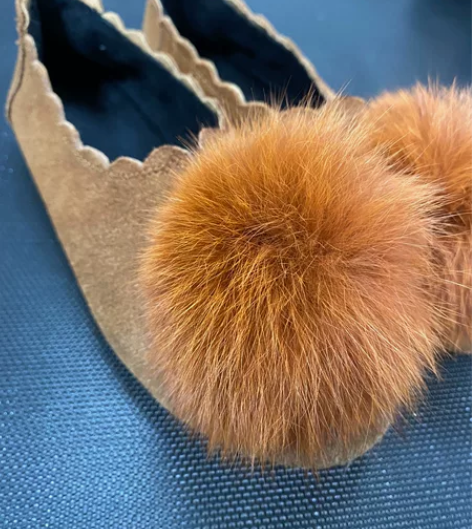 真皮毛绒软底单鞋36码 怀孕买来穿的，实体...