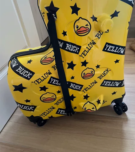 小黄鸭网红，可坐可骑行李箱，宝宝旅行箱，2...