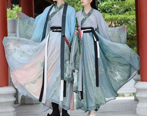 春风十里【鹿瑶】晋制汉服女原创正品男女情侣...