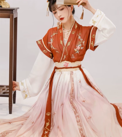 玉术【一览芳华】汉服女唐褙子 半臂 齐腰 ...