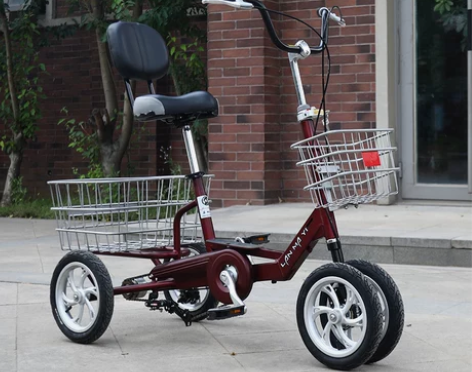 洛维斯老人脚蹬人力三轮车老年脚踏小型自行车...