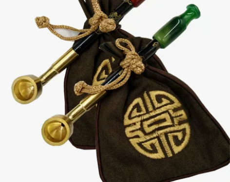 老式手工烟袋锅子旱烟袋 实木烟袋杆玛瑙嘴 ...