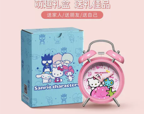 正港ZGOx凯蒂猫学生闹钟手表走时可爱卡通...