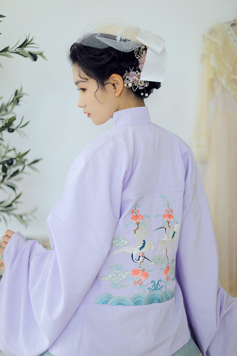 兰若庭 汉服 望水云鹤 明制 立领 补服 ...