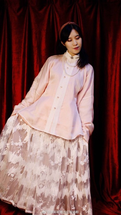 风入松 橘野 明制汉服 蕾丝马面裙 L码 ...