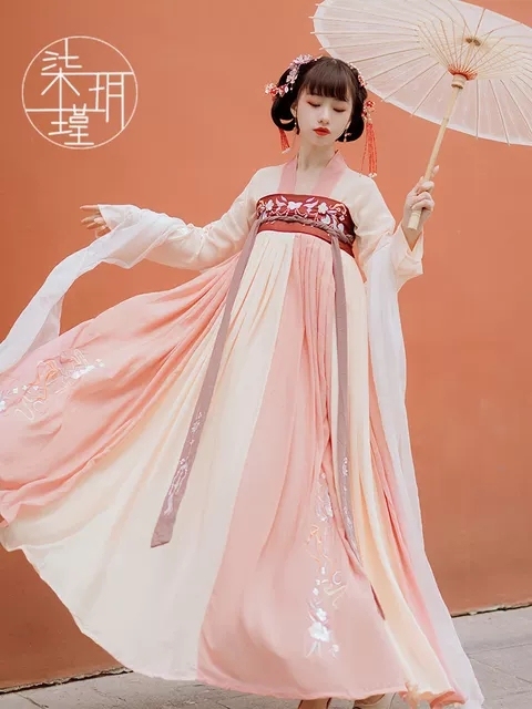 花雅赋汉服原创全套夏季薄款唐制齐胸襦裙